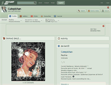 Tablet Screenshot of cutepichan.deviantart.com