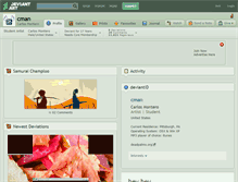 Tablet Screenshot of cman.deviantart.com