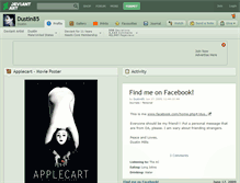 Tablet Screenshot of dustin85.deviantart.com
