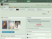 Tablet Screenshot of magmard.deviantart.com