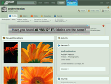 Tablet Screenshot of andrewkeaton.deviantart.com