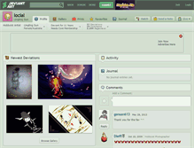 Tablet Screenshot of locial.deviantart.com
