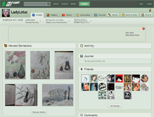 Tablet Screenshot of ladylotus.deviantart.com