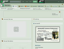 Tablet Screenshot of butchers.deviantart.com