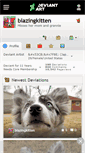 Mobile Screenshot of blazingkitten.deviantart.com