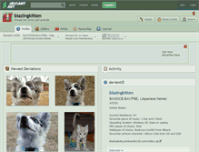 Tablet Screenshot of blazingkitten.deviantart.com