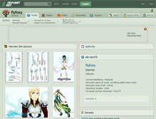 Tablet Screenshot of flyfoxy.deviantart.com