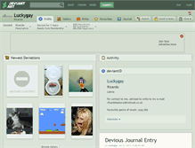 Tablet Screenshot of luckygay.deviantart.com