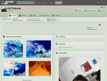 Tablet Screenshot of kat-pekena.deviantart.com