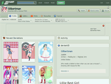 Tablet Screenshot of gilbertman.deviantart.com