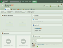 Tablet Screenshot of ojotaeme.deviantart.com