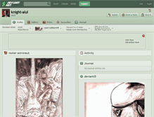 Tablet Screenshot of knight-alui.deviantart.com