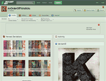 Tablet Screenshot of anorderoffishsticks.deviantart.com