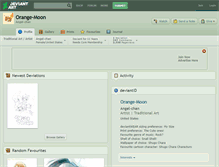 Tablet Screenshot of orange-moon.deviantart.com