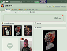 Tablet Screenshot of mirandajory.deviantart.com
