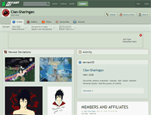 Tablet Screenshot of clan-sharingan.deviantart.com