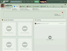 Tablet Screenshot of louferrox.deviantart.com