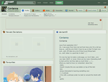 Tablet Screenshot of covianna.deviantart.com