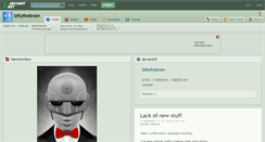 Desktop Screenshot of billythebrain.deviantart.com