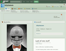 Tablet Screenshot of billythebrain.deviantart.com