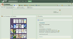 Desktop Screenshot of crystalazer.deviantart.com