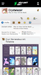 Mobile Screenshot of crystalazer.deviantart.com