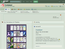 Tablet Screenshot of crystalazer.deviantart.com