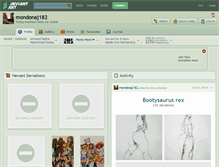 Tablet Screenshot of mondonaj182.deviantart.com