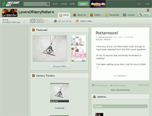 Tablet Screenshot of loversofharrypotter.deviantart.com