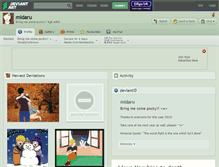 Tablet Screenshot of midaru.deviantart.com