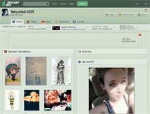 Tablet Screenshot of fairychick1025.deviantart.com