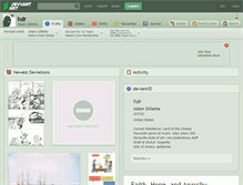 Tablet Screenshot of hdr.deviantart.com