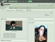 Tablet Screenshot of boxerbaby.deviantart.com