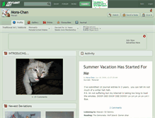 Tablet Screenshot of mora-chan.deviantart.com