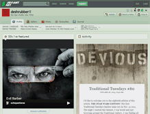 Tablet Screenshot of deshrubber.deviantart.com