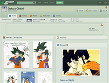 Tablet Screenshot of goku-x-chichi.deviantart.com