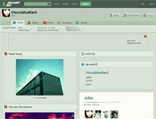 Tablet Screenshot of chocolateattack.deviantart.com