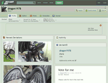 Tablet Screenshot of dragon1978.deviantart.com