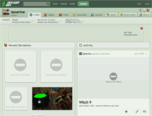 Tablet Screenshot of lasserine.deviantart.com