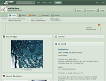 Tablet Screenshot of leahariane.deviantart.com