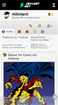 Mobile Screenshot of milkmanx.deviantart.com