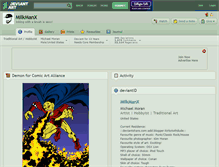 Tablet Screenshot of milkmanx.deviantart.com