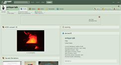 Desktop Screenshot of antique-talk.deviantart.com