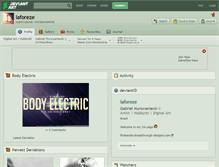 Tablet Screenshot of laforeze.deviantart.com