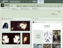 Tablet Screenshot of doratin.deviantart.com
