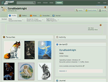 Tablet Screenshot of dynabladeknight.deviantart.com