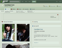 Tablet Screenshot of cannibale-core.deviantart.com