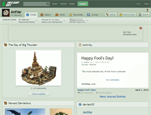 Tablet Screenshot of antvar.deviantart.com