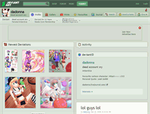 Tablet Screenshot of dadonna.deviantart.com