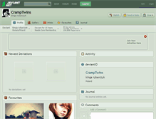Tablet Screenshot of cramptwins.deviantart.com